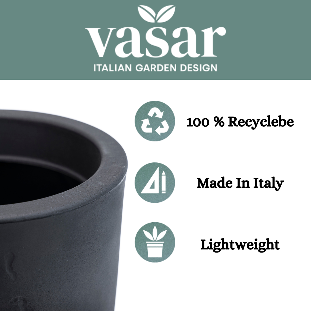 Vasar - Ardesia Collection CILAR Planter| Carbon